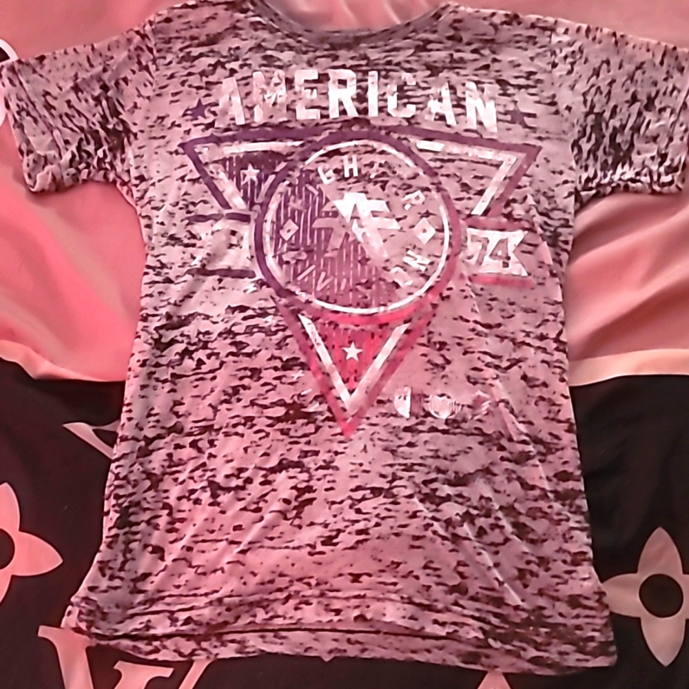 American fighter  XSM shirt Multi. gRayscale